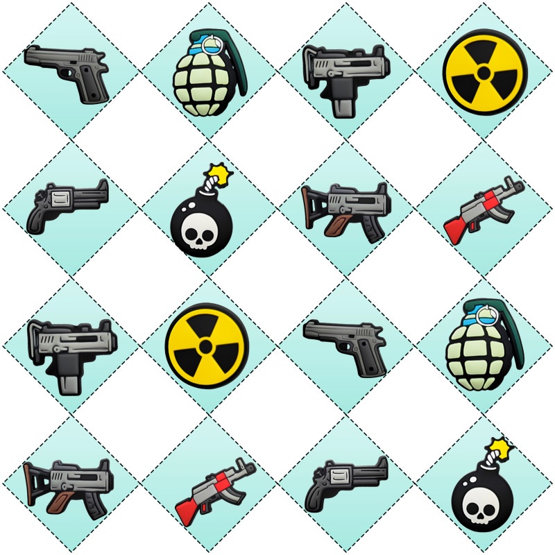 Party Games Bomb - 16/50/100 шт. Модные мультяшные украшения для