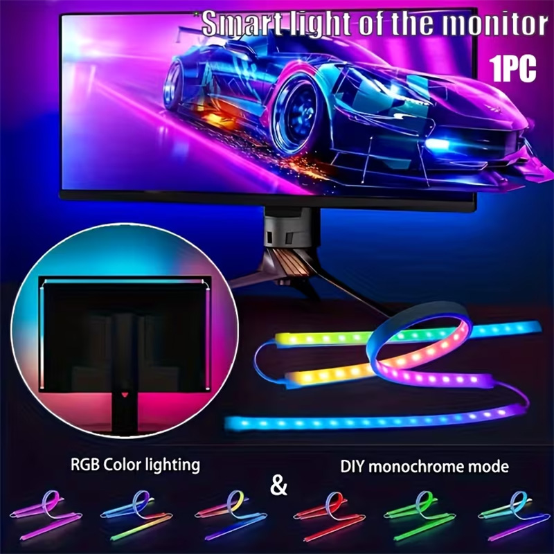 Party Games Pc - Светодиодная RGB-лента для игровых мониторов: подсветка